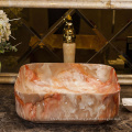 European Style Marble Basin Bathroom Vessel Sinks